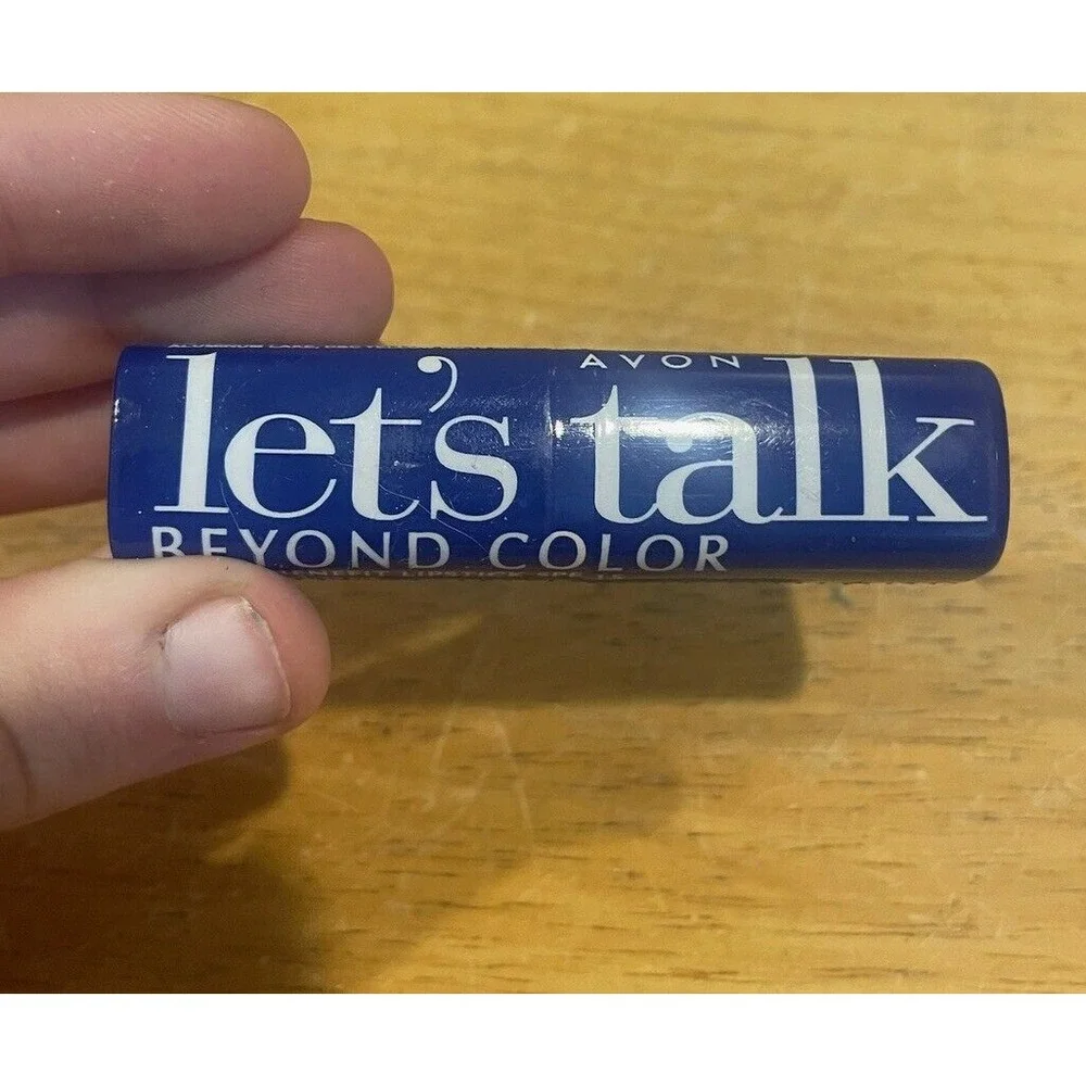 New Avon 2000 Let's Talk Beyond Color Triple‎ Benefit Lipstick .13oz Blush